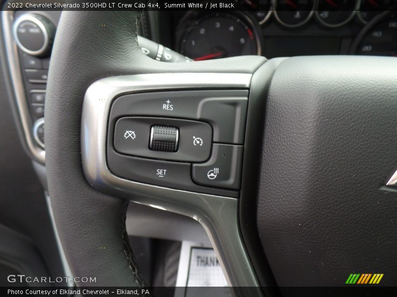 Summit White / Jet Black 2022 Chevrolet Silverado 3500HD LT Crew Cab 4x4