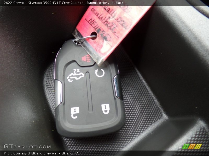 Summit White / Jet Black 2022 Chevrolet Silverado 3500HD LT Crew Cab 4x4