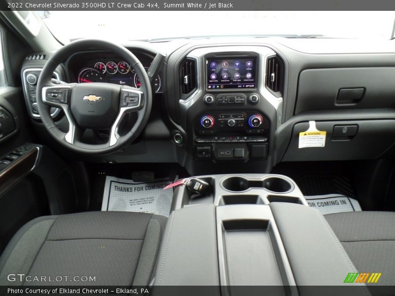 Summit White / Jet Black 2022 Chevrolet Silverado 3500HD LT Crew Cab 4x4