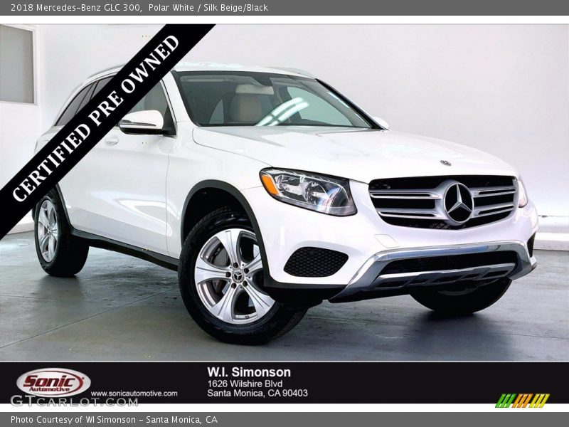 Polar White / Silk Beige/Black 2018 Mercedes-Benz GLC 300