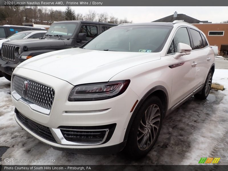 Pristine White / Ebony 2020 Lincoln Nautilus Reserve AWD