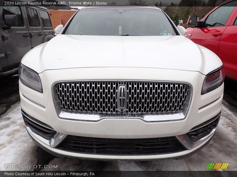 Pristine White / Ebony 2020 Lincoln Nautilus Reserve AWD