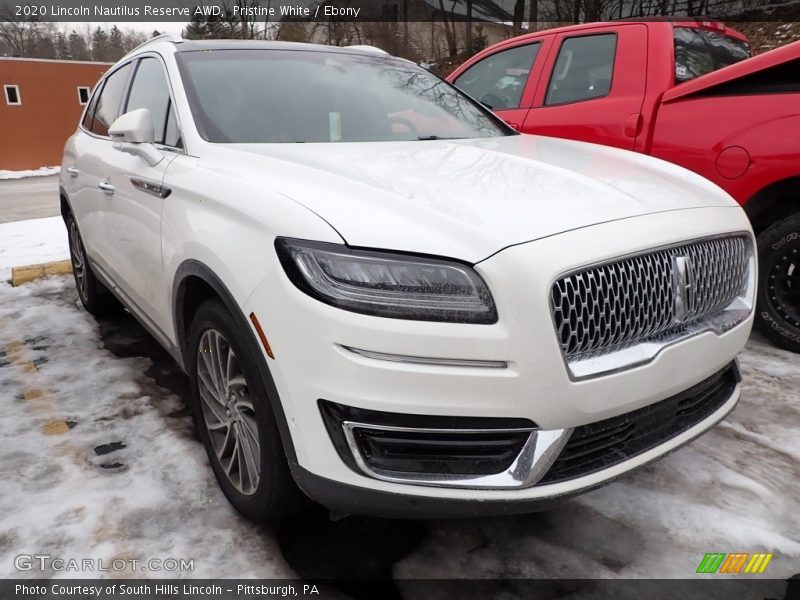 Pristine White / Ebony 2020 Lincoln Nautilus Reserve AWD