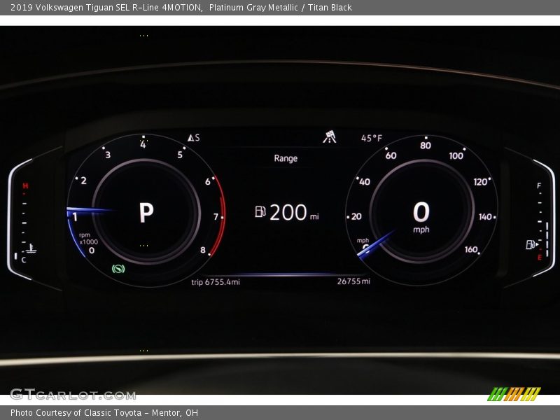 Platinum Gray Metallic / Titan Black 2019 Volkswagen Tiguan SEL R-Line 4MOTION