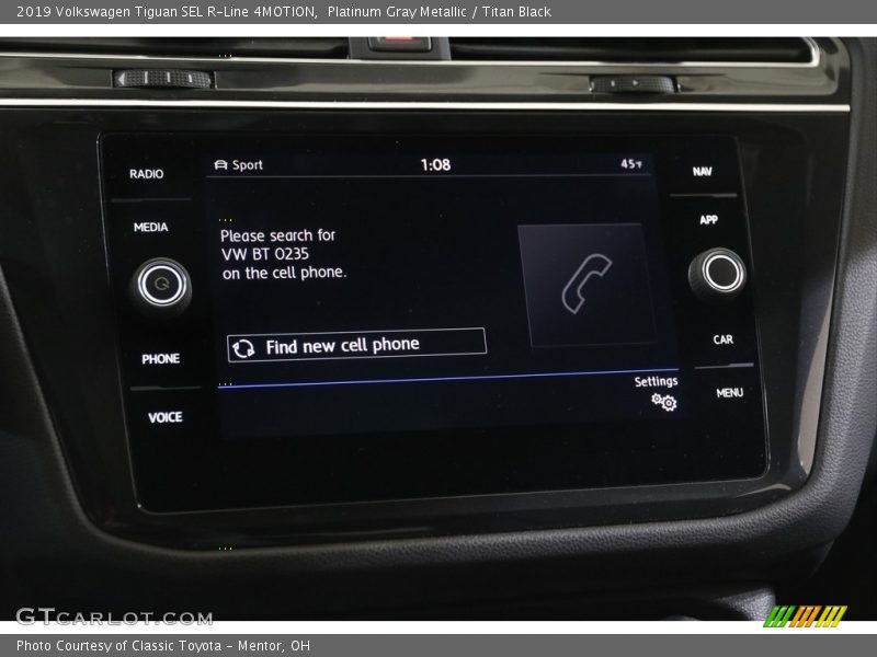 Platinum Gray Metallic / Titan Black 2019 Volkswagen Tiguan SEL R-Line 4MOTION