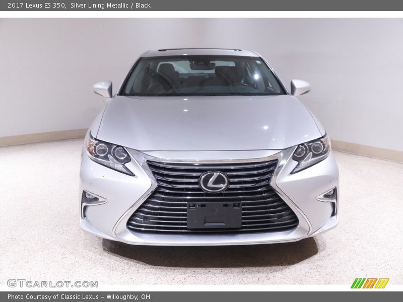 Silver Lining Metallic / Black 2017 Lexus ES 350