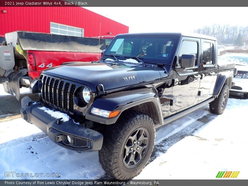 Black / Black 2021 Jeep Gladiator Willys 4x4