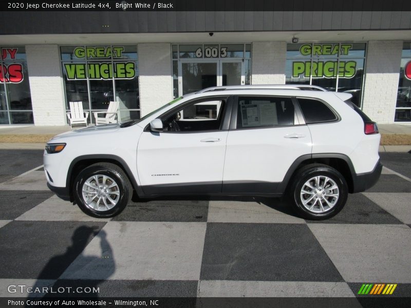 Bright White / Black 2020 Jeep Cherokee Latitude 4x4