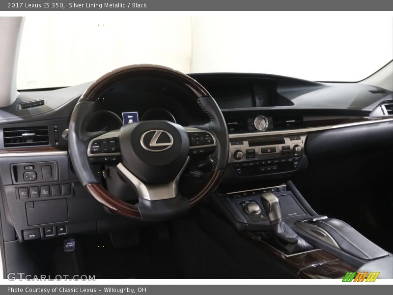 Silver Lining Metallic / Black 2017 Lexus ES 350