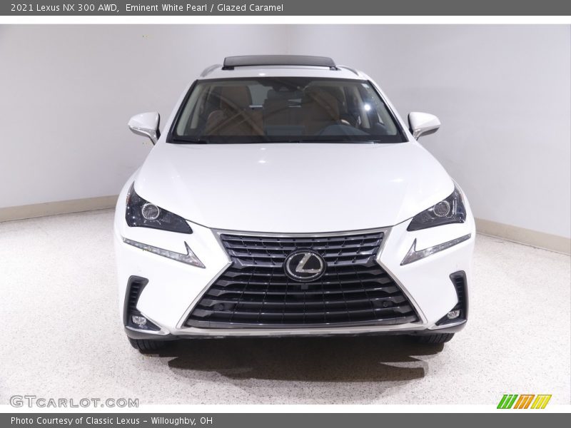 Eminent White Pearl / Glazed Caramel 2021 Lexus NX 300 AWD