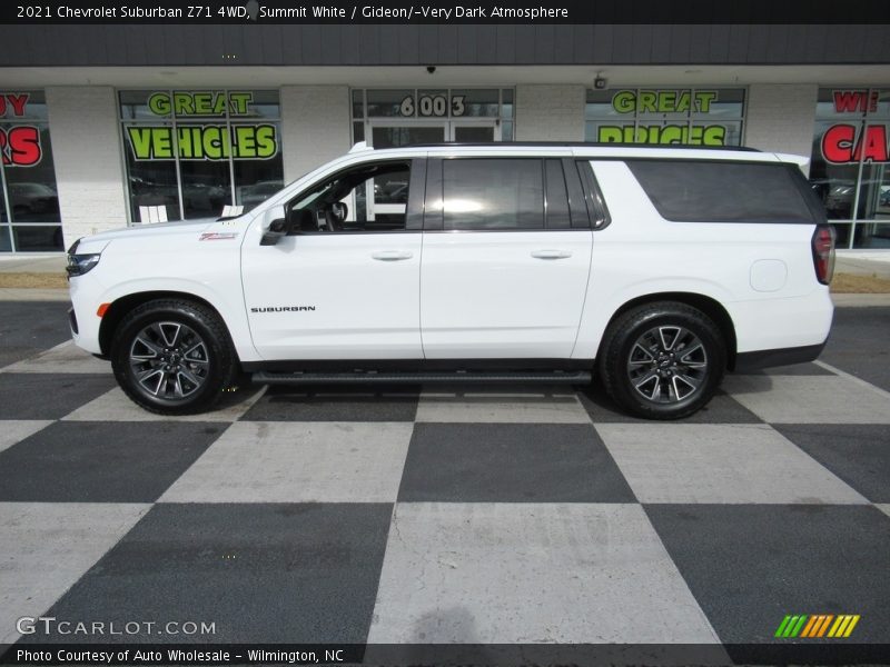 Summit White / Gideon/­Very Dark Atmosphere 2021 Chevrolet Suburban Z71 4WD