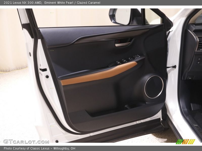 Eminent White Pearl / Glazed Caramel 2021 Lexus NX 300 AWD
