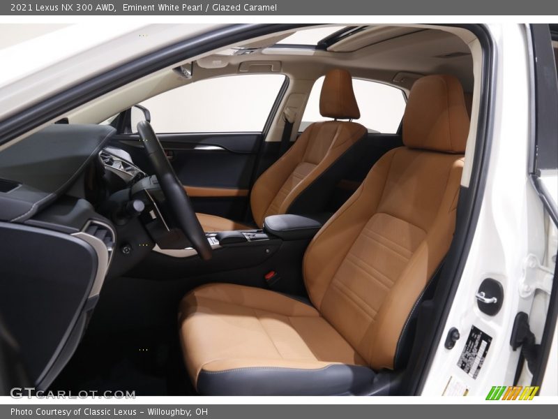 Eminent White Pearl / Glazed Caramel 2021 Lexus NX 300 AWD