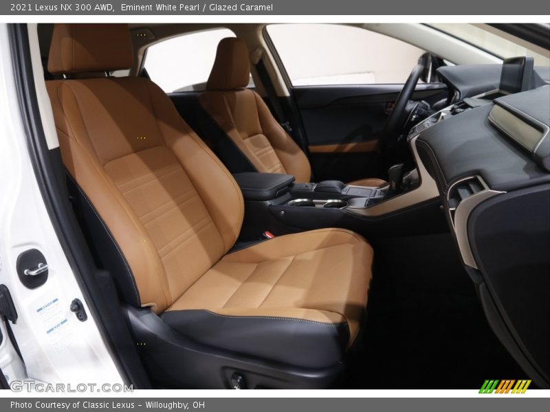 Eminent White Pearl / Glazed Caramel 2021 Lexus NX 300 AWD