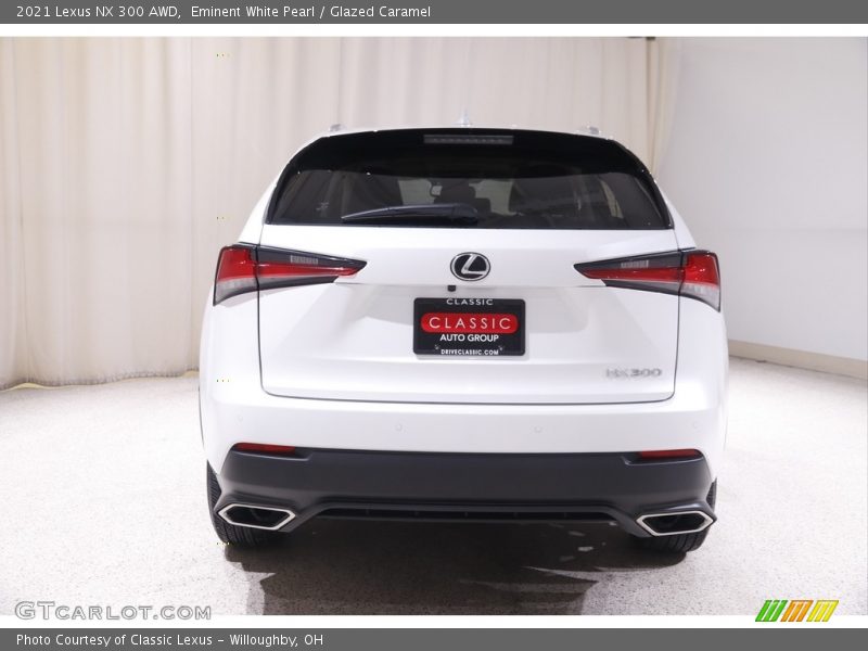 Eminent White Pearl / Glazed Caramel 2021 Lexus NX 300 AWD