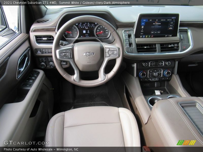 Summit White / Gideon/­Very Dark Atmosphere 2021 Chevrolet Suburban Z71 4WD