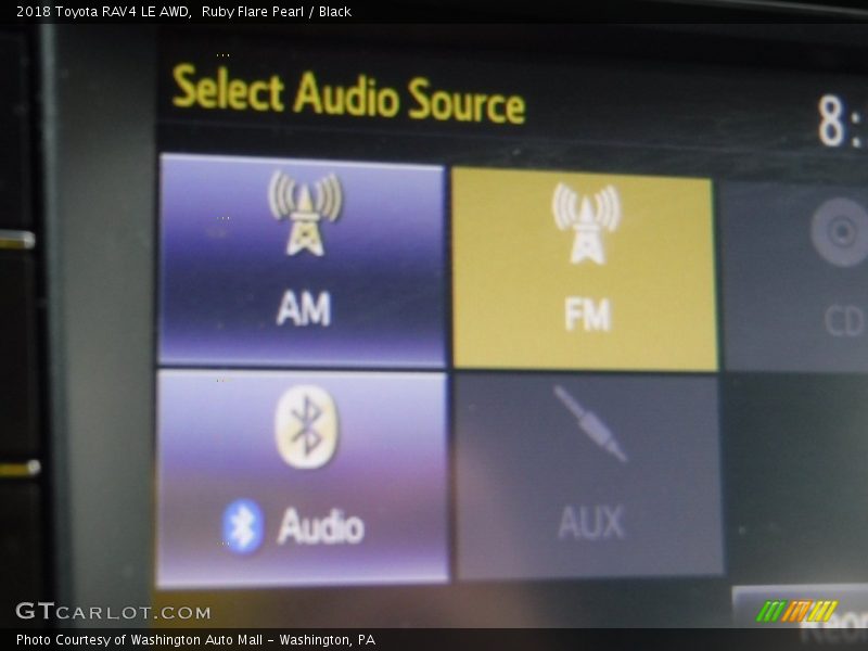 Ruby Flare Pearl / Black 2018 Toyota RAV4 LE AWD