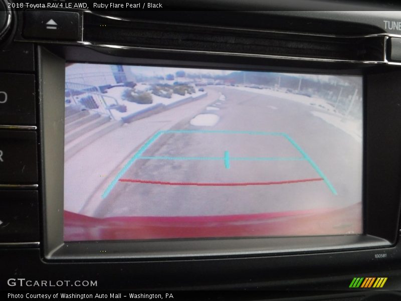 Ruby Flare Pearl / Black 2018 Toyota RAV4 LE AWD