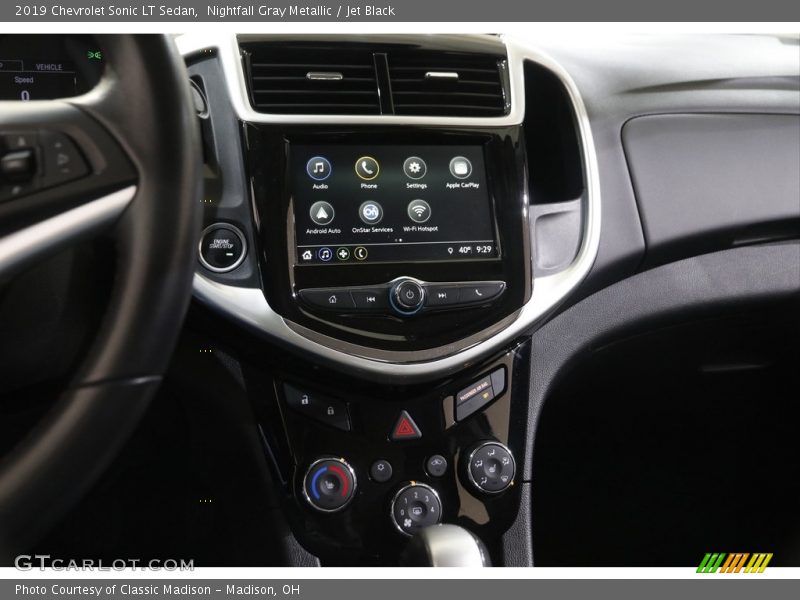 Controls of 2019 Sonic LT Sedan