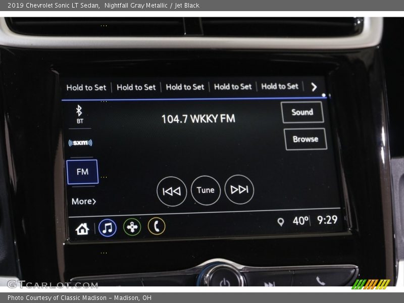 Audio System of 2019 Sonic LT Sedan