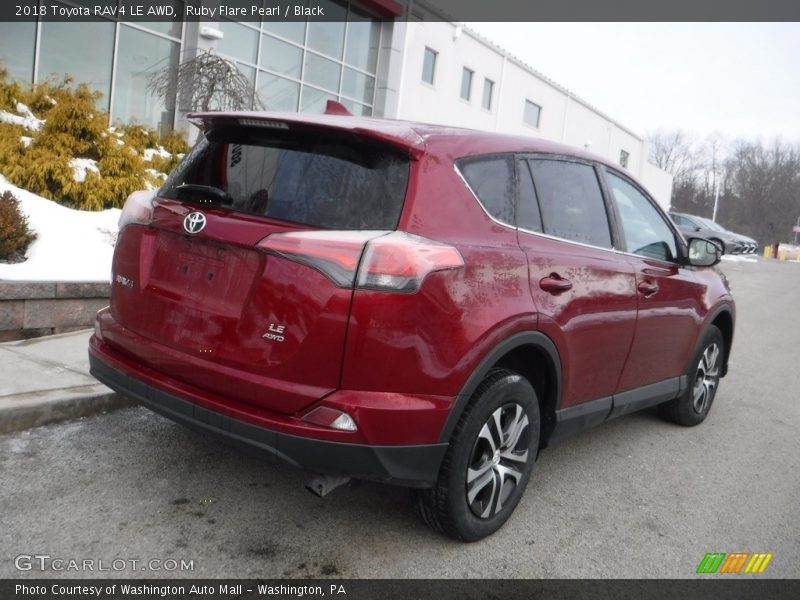 Ruby Flare Pearl / Black 2018 Toyota RAV4 LE AWD