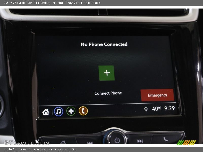 Controls of 2019 Sonic LT Sedan
