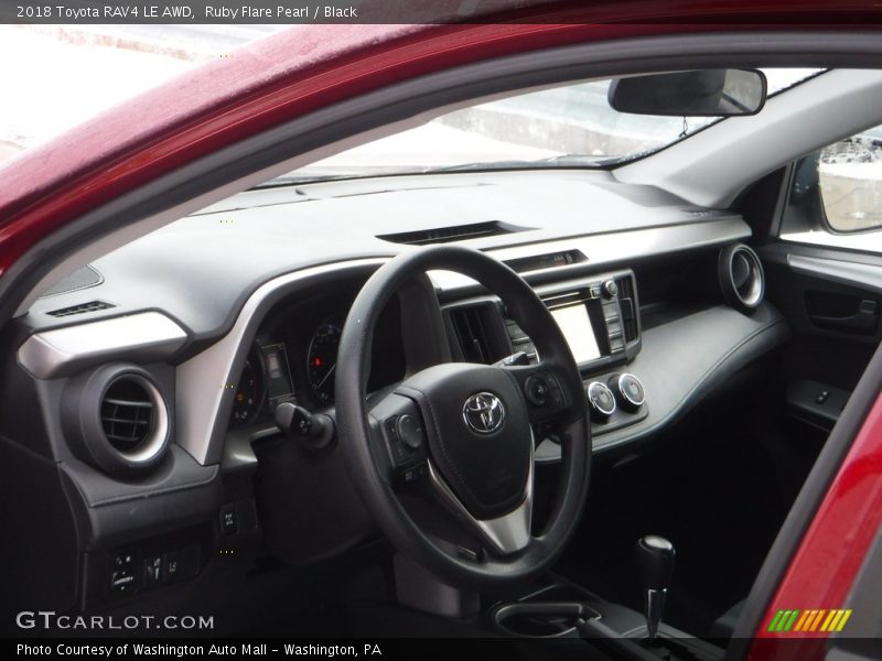 Ruby Flare Pearl / Black 2018 Toyota RAV4 LE AWD
