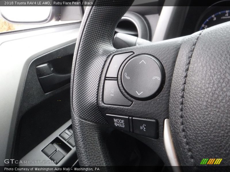Ruby Flare Pearl / Black 2018 Toyota RAV4 LE AWD