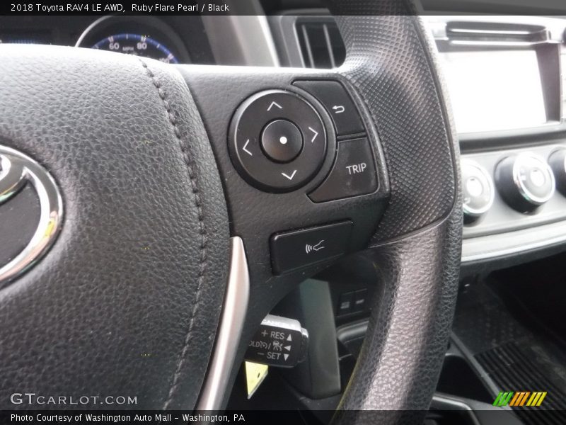Ruby Flare Pearl / Black 2018 Toyota RAV4 LE AWD