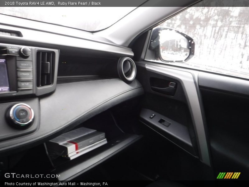 Ruby Flare Pearl / Black 2018 Toyota RAV4 LE AWD