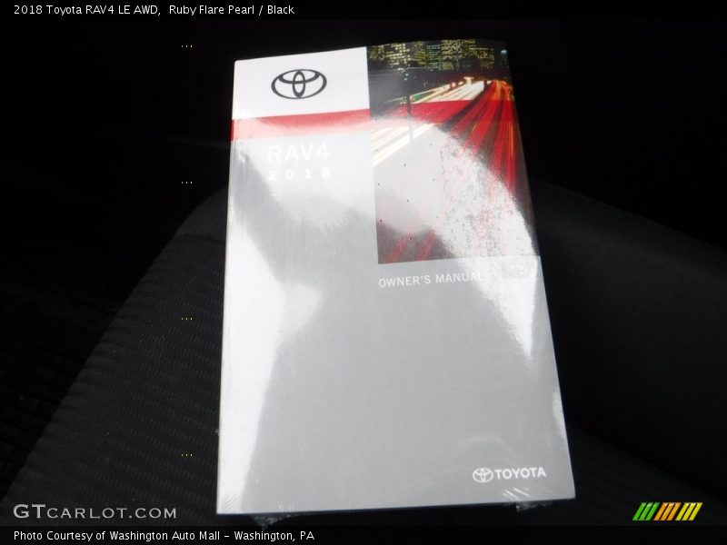 Ruby Flare Pearl / Black 2018 Toyota RAV4 LE AWD