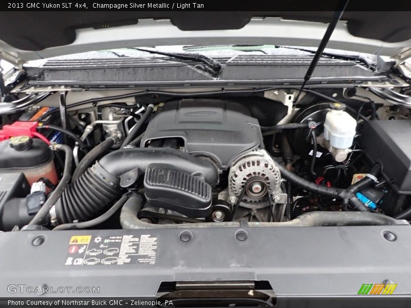 Champagne Silver Metallic / Light Tan 2013 GMC Yukon SLT 4x4