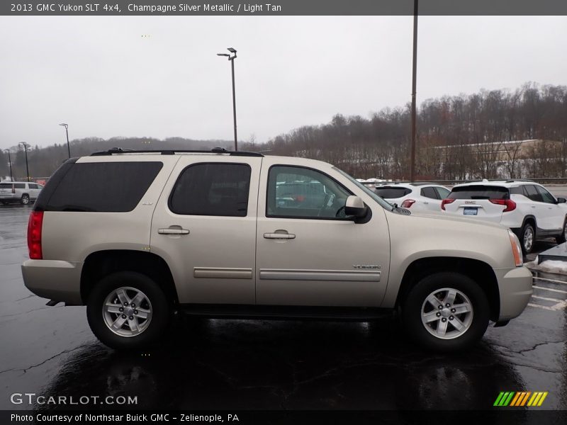 Champagne Silver Metallic / Light Tan 2013 GMC Yukon SLT 4x4