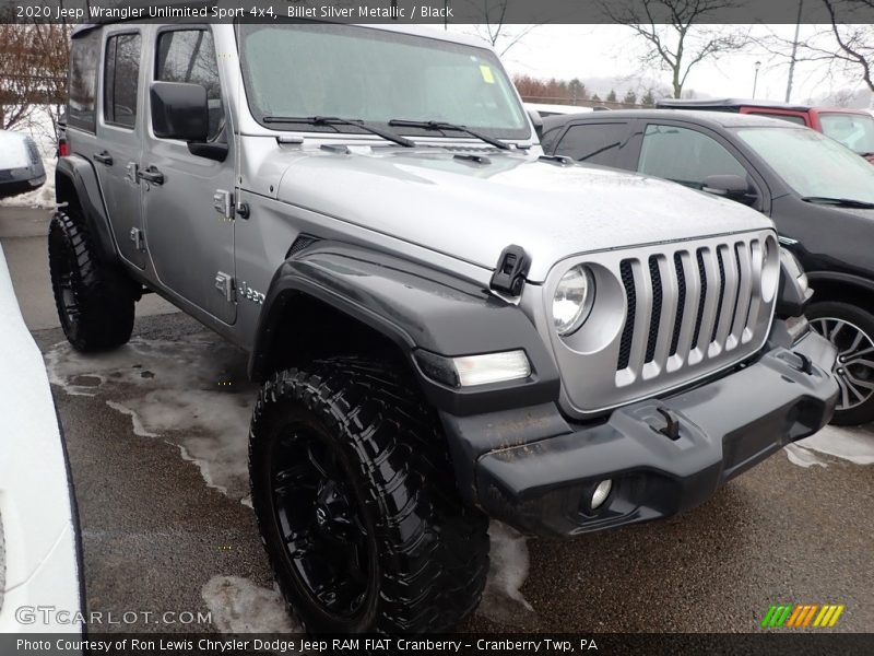 Billet Silver Metallic / Black 2020 Jeep Wrangler Unlimited Sport 4x4