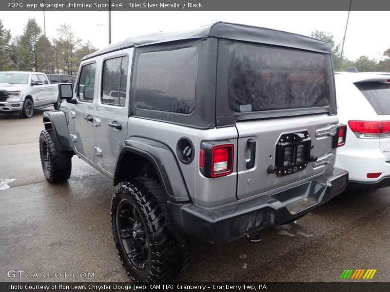 Billet Silver Metallic / Black 2020 Jeep Wrangler Unlimited Sport 4x4