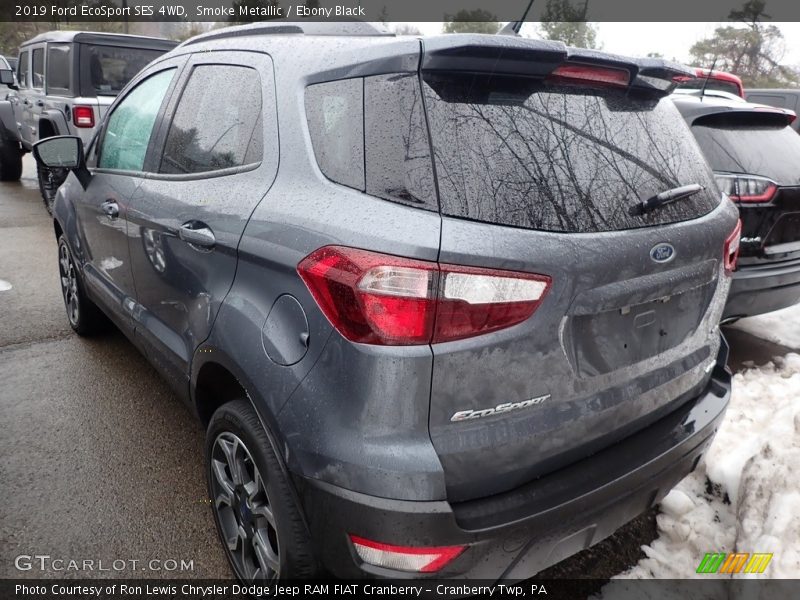 Smoke Metallic / Ebony Black 2019 Ford EcoSport SES 4WD