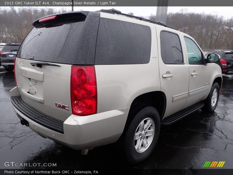 Champagne Silver Metallic / Light Tan 2013 GMC Yukon SLT 4x4