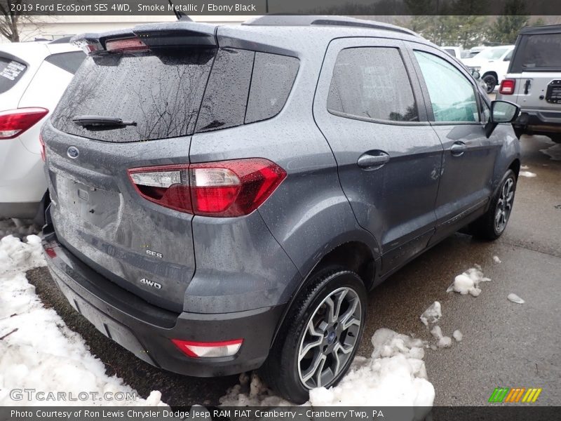 Smoke Metallic / Ebony Black 2019 Ford EcoSport SES 4WD
