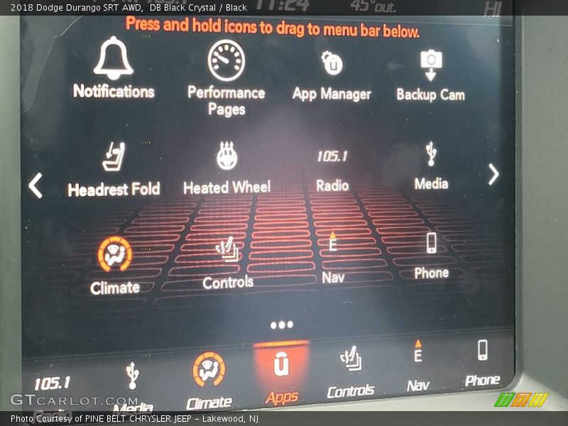 DB Black Crystal / Black 2018 Dodge Durango SRT AWD