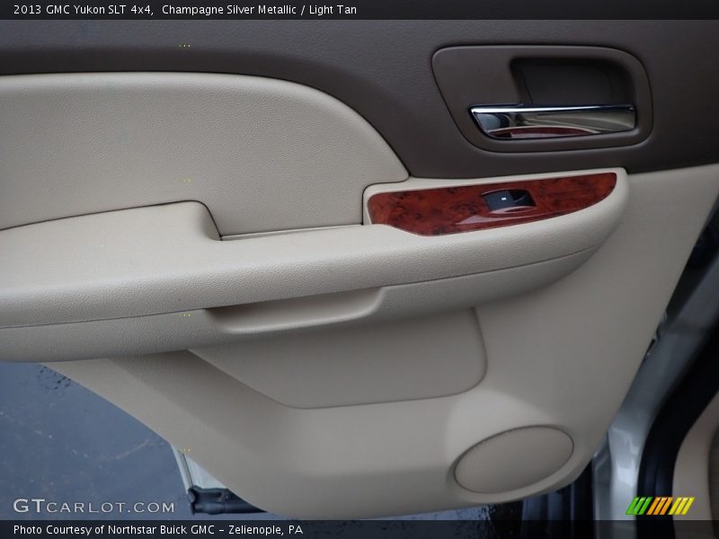 Champagne Silver Metallic / Light Tan 2013 GMC Yukon SLT 4x4