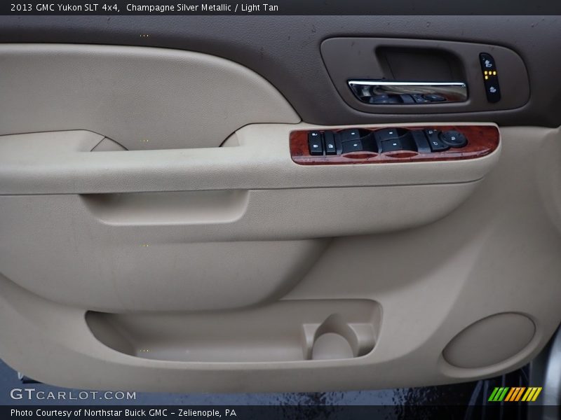 Champagne Silver Metallic / Light Tan 2013 GMC Yukon SLT 4x4