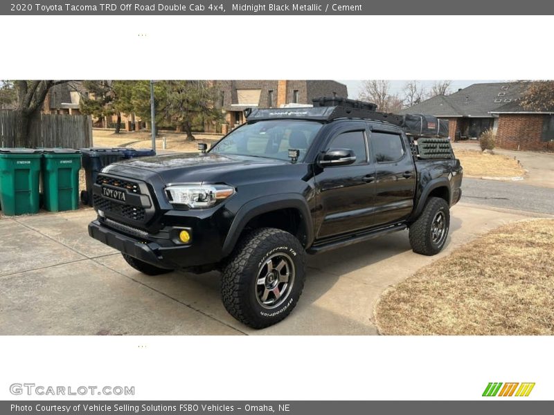 Midnight Black Metallic / Cement 2020 Toyota Tacoma TRD Off Road Double Cab 4x4