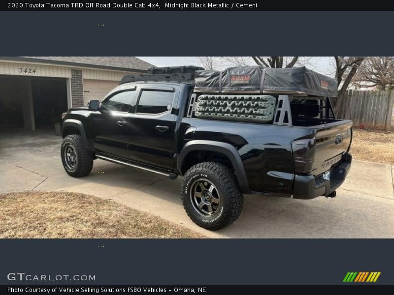 Midnight Black Metallic / Cement 2020 Toyota Tacoma TRD Off Road Double Cab 4x4