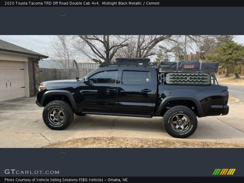 Midnight Black Metallic / Cement 2020 Toyota Tacoma TRD Off Road Double Cab 4x4