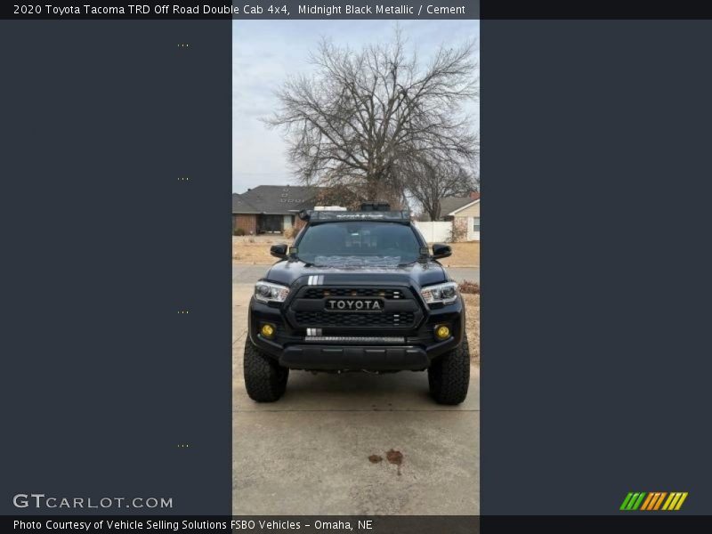 Midnight Black Metallic / Cement 2020 Toyota Tacoma TRD Off Road Double Cab 4x4