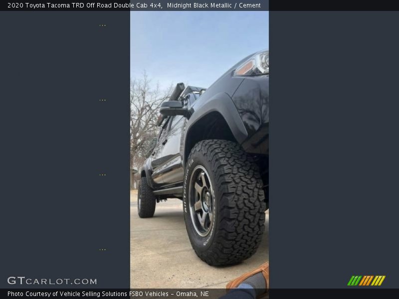 Midnight Black Metallic / Cement 2020 Toyota Tacoma TRD Off Road Double Cab 4x4