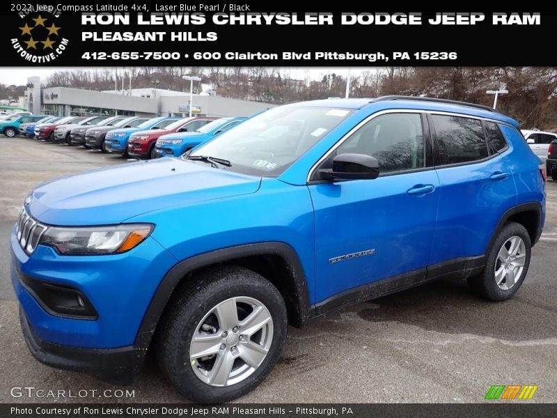 Laser Blue Pearl / Black 2022 Jeep Compass Latitude 4x4