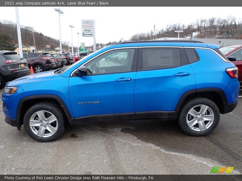 Laser Blue Pearl / Black 2022 Jeep Compass Latitude 4x4