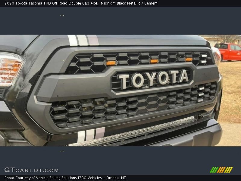 Midnight Black Metallic / Cement 2020 Toyota Tacoma TRD Off Road Double Cab 4x4