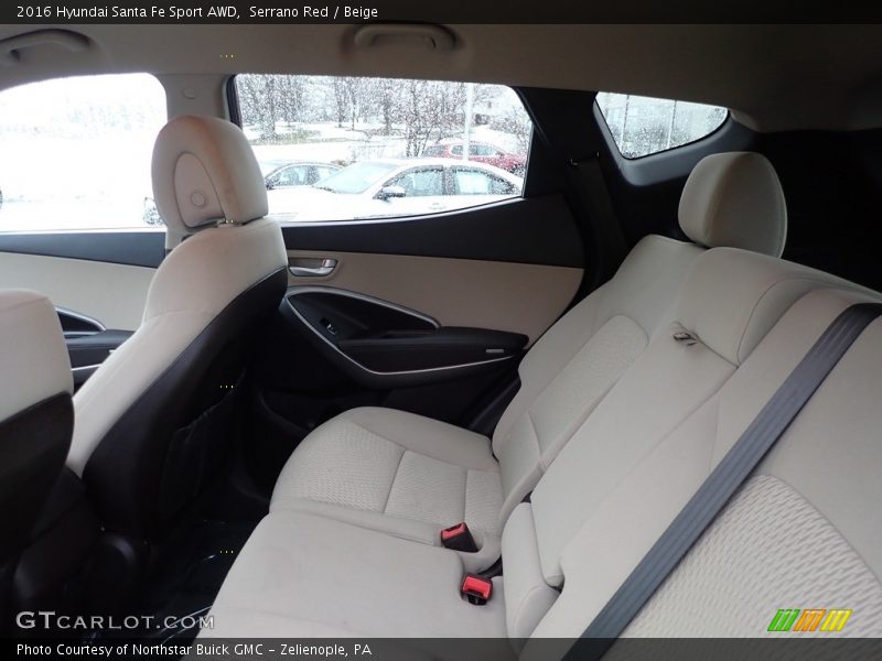 Rear Seat of 2016 Santa Fe Sport AWD